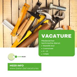 Vacature medewerker technische dienst