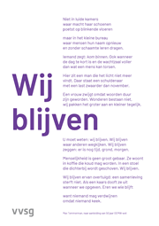 Wij blijven
